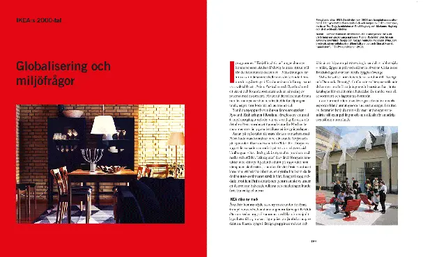 Ikeas 2000-tal. Globalisering och miljöfrågor.