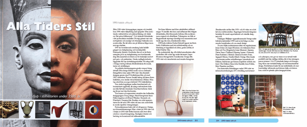Utdrag ur boken Alla tiders stil om 1990-talets form och design.