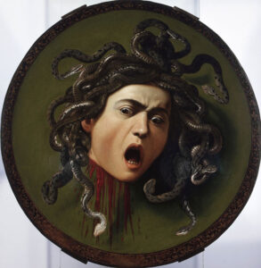 Medusa av Caravaggio - uttrycker barocken