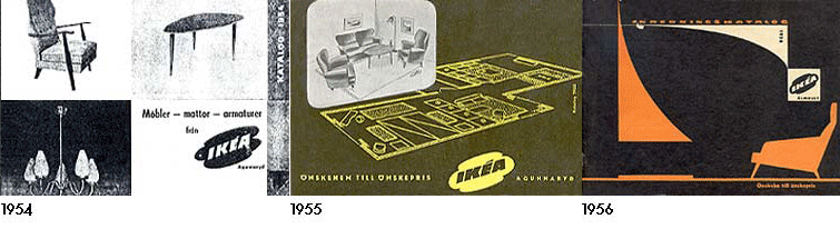 Ikeas 1950-tal - Ikeakataloger  1954-56.