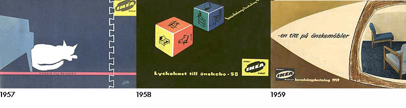 Ikeas 1950-tal - Ikeakataloger 1957-59