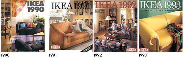 Ikeas 1990-tal - Ikeakataloger 1990 - 1993