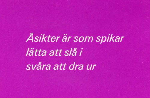 åsikter fördomar