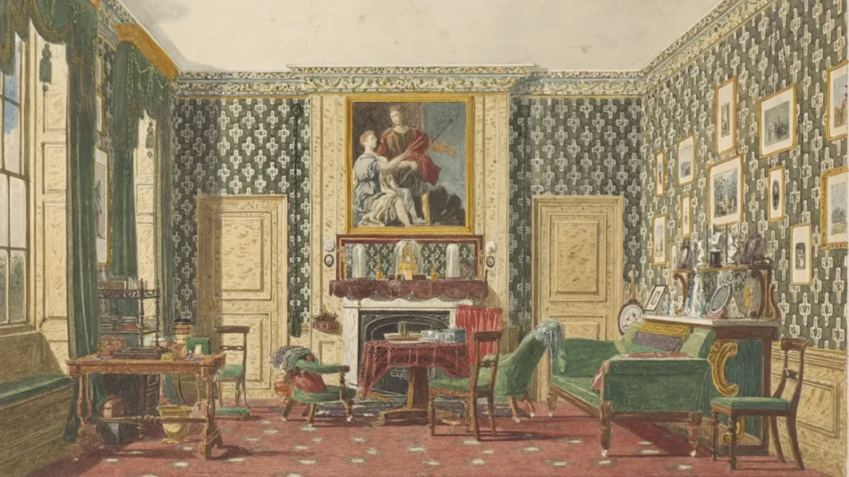 Inredning som illustrerar nyklassicismen - empir - Karl Johan 
