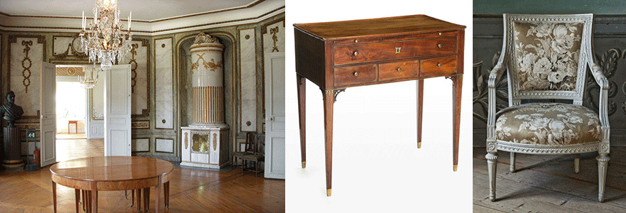Möbler från nyklassicismen -gustavianska stilen